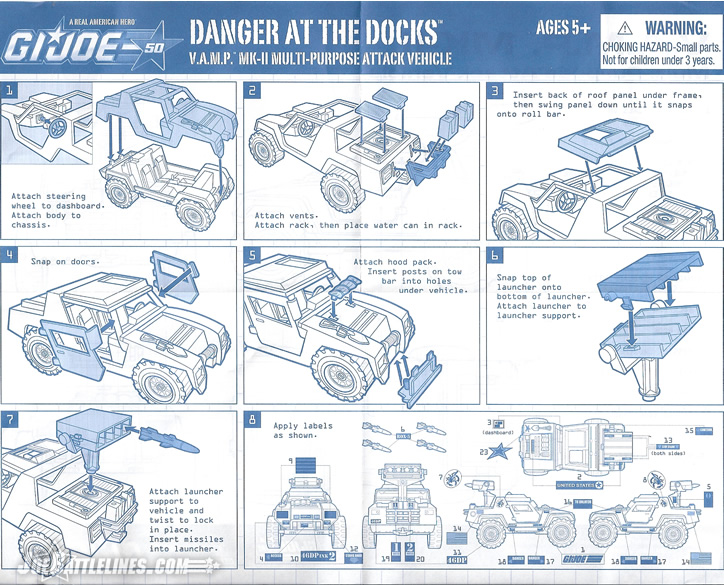 G.I. Joe 50th Anniversary Danger at the Docks VAMP Mk 2