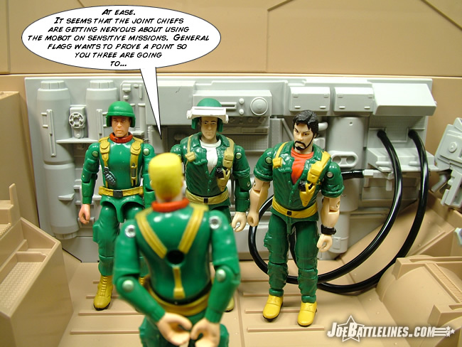 Hawk briefs the MOBAT crew