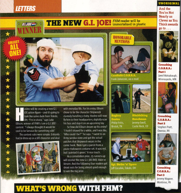 FHM GIJoe contest page