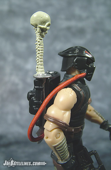 Guillotine sword sheathed