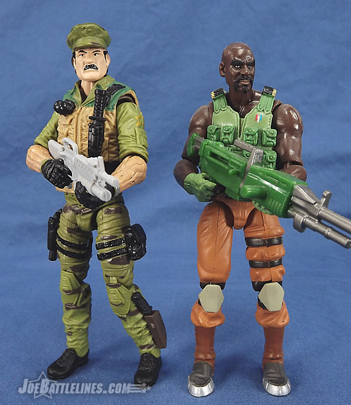 G.I. Joe 50th Anniversary Leatherneck and Resolute Roadblock