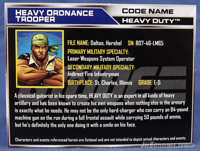 G.I. Joe Heavy Duty action figure 50th anniversary