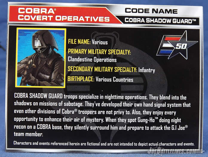 G.I. Joe Marine Devastation Crimson Shadow Guard