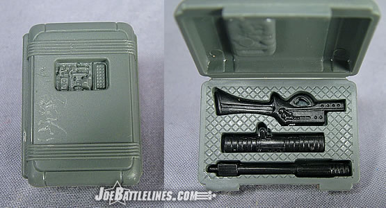 Bullhorn's backpack and rifle