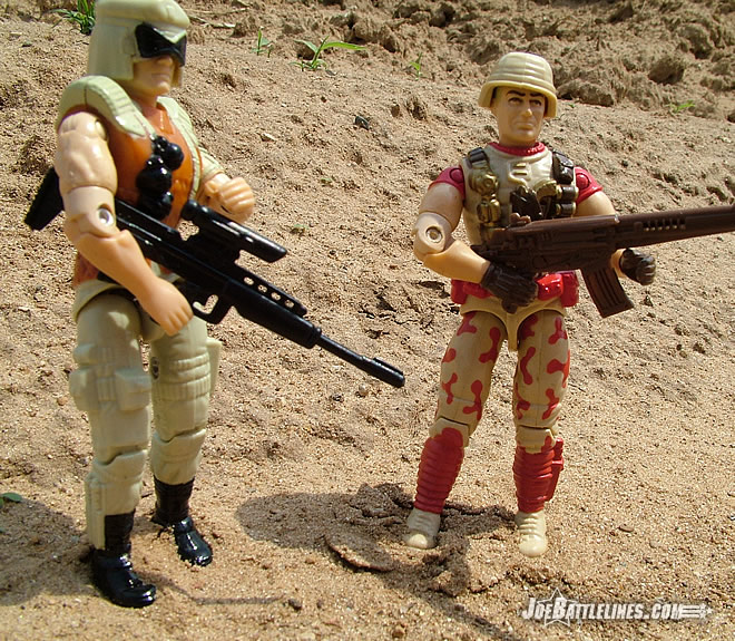 Duke & Flint in the desert.