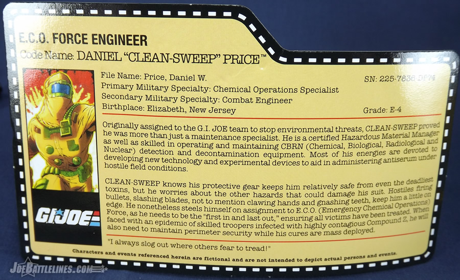 G.I. Joe zombie initiative eco force clean-sweep
