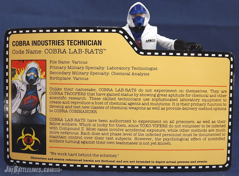 G.I. Joe Zombie Initiative Cobra Lab Rat