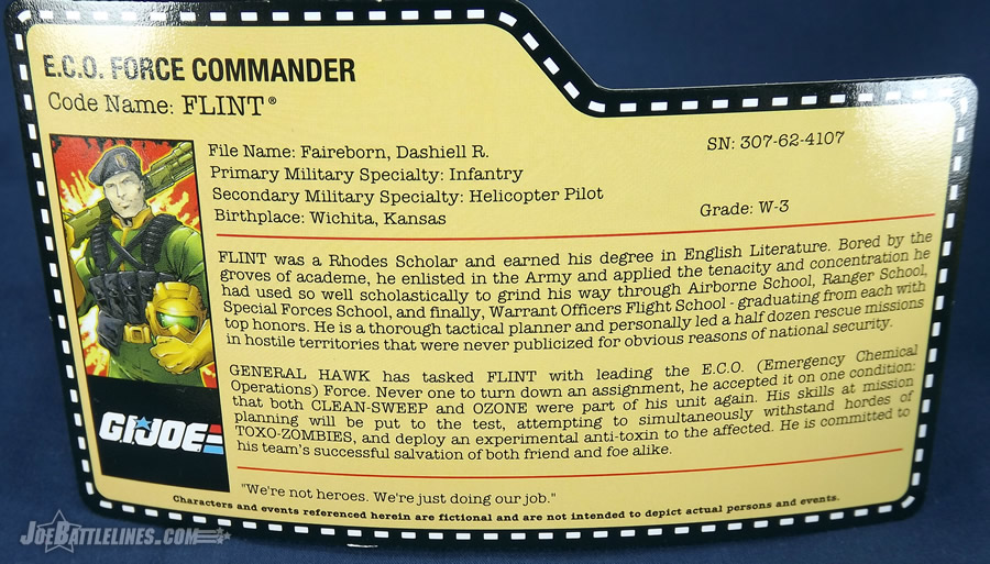 G.I. Joe zombie initiative eco force Flint