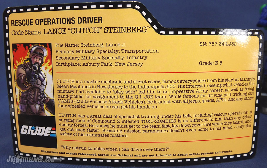 G.I. Joe Zombie Initiative Rescue Ops Clutch