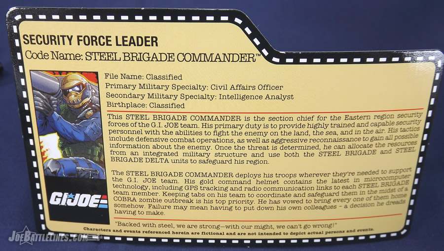 G.I. Joe Zombie Initiative Steel Brigade Commander