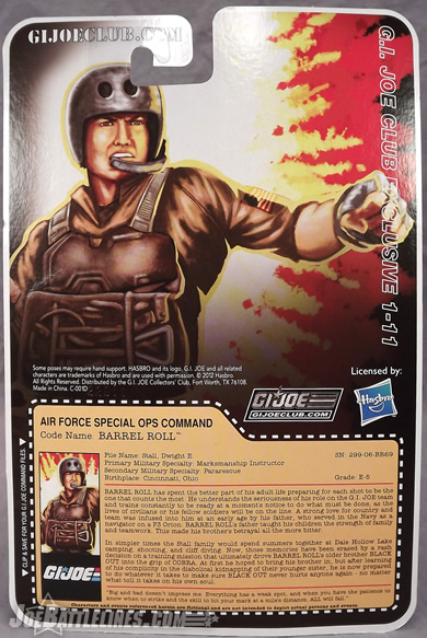 G.I. Joe FSS Barrel Roll card back