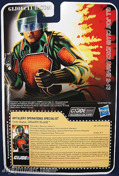 G.I. Joe Collector's Club FSS Grand Slam