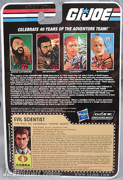 G.I. Joe Collector's Club Dr. Venom action figure