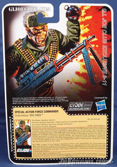 G.I. Joe Collector's Club FSS 3 Big Ben