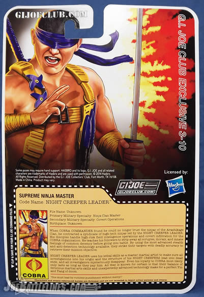 G.I. Joe Collector's Club FSS 3 Night Creeper Leader