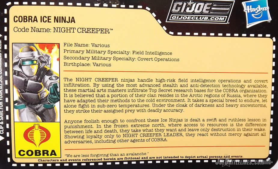 G.I. Joe FSS 4.0 Cobra Ice Ninja