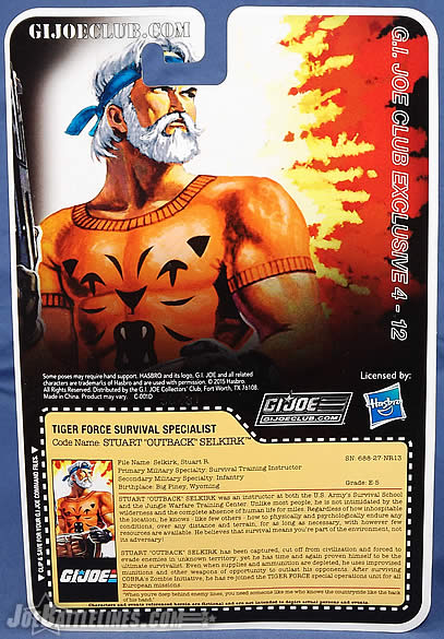 G.I. Joe FSS 4 Tiger Force Outback
