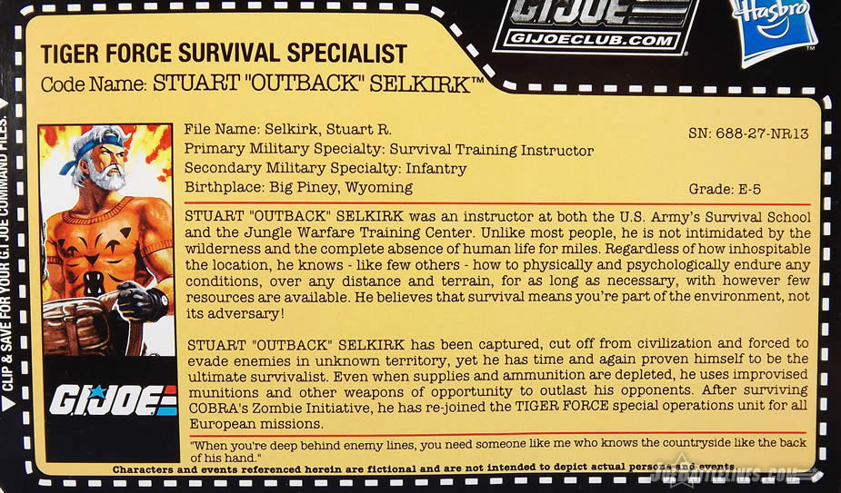 G.I. Joe FSS 4 Tiger Force Outback