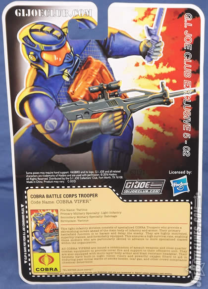 G.I. Joe FSS 5 Battle Corps Cobra Viper card art