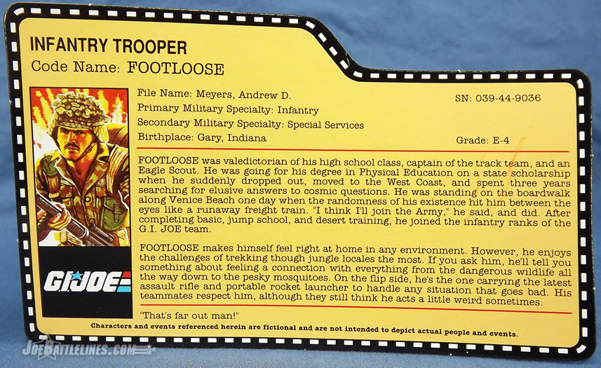 G.I. Joe Collector's Club 2012 Footloose action figure