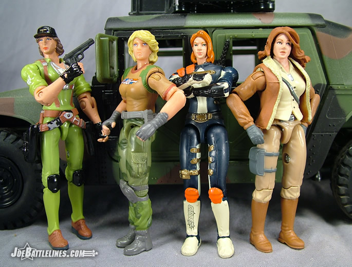 Lady Jaye, Bombstrike, Scarlett, and Cover Girl