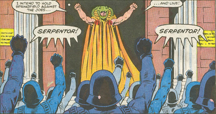 Serpentor in Issue #49