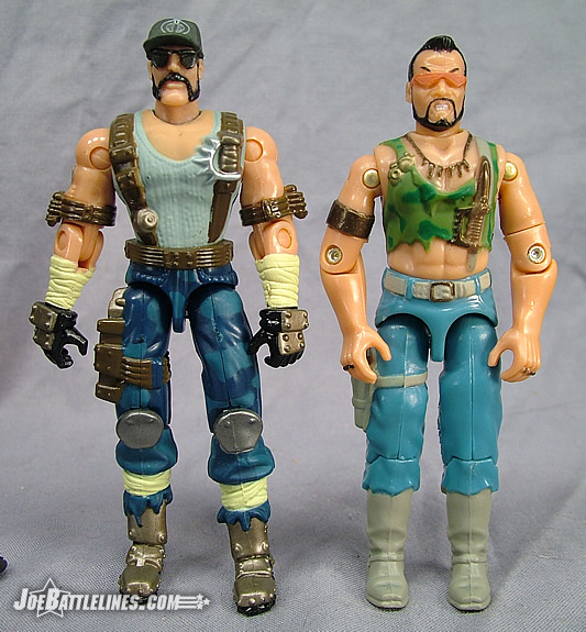 Spy Troops & comic pack Ripper comparison