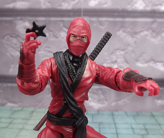 Red Ninja with throwing star
