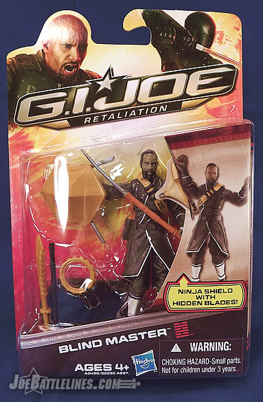 MOC 2011 Hasbro Gi Joe Retaliation Blind Master Action Figure Ninja Shield for sale online 