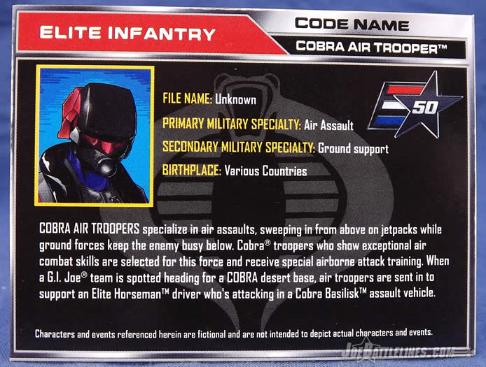 SDCC G.I. Joe Desert Duel Cobra Air Trooper